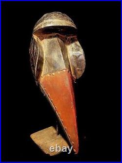 Authentic Antique Hand Fine Old DAN Gagon Bird Beak African mask 2069