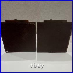 Authentic Antique Jennings Bros. Abraham Lincoln Seated Bookends (Matched Pair)