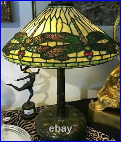 Authentic Antique Tiffany Dragonfly Lamp