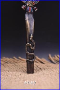 Authentic Copper Pharaonic Scarab sistrum Unique Ancient Egyptian Antiquities BC