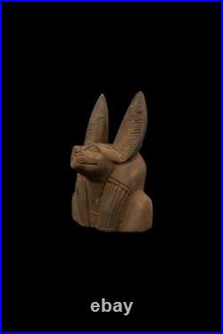 Authentic Egyptian Head Rare Egyptian Antiquities God Anubis Pharaonic BC