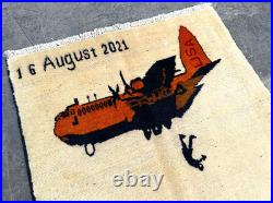 Authentic Handmade Afghan War Wool Rug Unique Tribal Collectible Decor 3 x 2 Ft