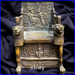 Authentic King Tut Throne 18cm Height Ancient Egyptian Pharaoh Artifact