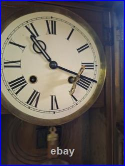 Authentic Pony Express System Verified 1900 Regulator Clock-Excellent Cond