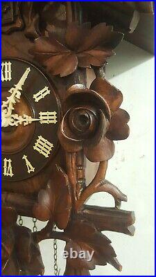 Beautiful 8 day antique black forest cuckoo clock from Germany