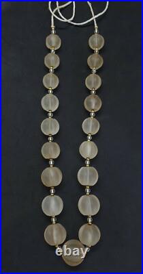 Beautiful Ancient Crystal Quartz Carving Beads #2W