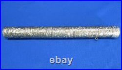 Beautiful Silver Tone 9 Antique Mezuzah Case