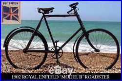 Best Offer 1902 ROYAL ENFIELD ROADSTER Original Palmer Tyre! Vintage Bicycle
