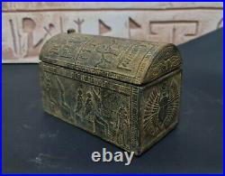 Box Protection Scarab With Hieroglyphs Egypt Gods Ancient Egyptian Antiques BC