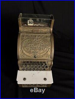 Brass Antique National Cash Register
