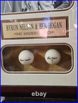Byron Nelson & Ben Hogan Signed 1942 Masters Playoff Display