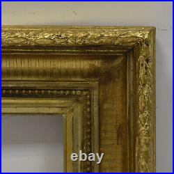 Ca. 1880-1900 Old decorative wooden painting picture frame 15,7 x 7,9 in inside