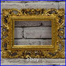 Ca. 1880-1900 old wooden devorative painting frame fold dimensions 7.7 x 5.1 in