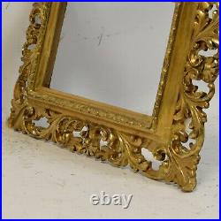 Ca. 1880-1900 old wooden devorative painting frame fold dimensions 7.7 x 5.1 in