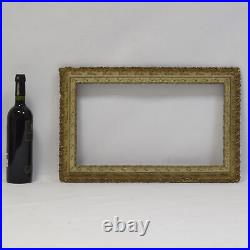 Ca. 1880-1900 old wooden frame decorated with ornaments 17,5 x 10 in