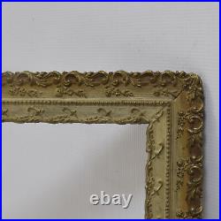 Ca. 1880-1900 old wooden frame decorated with ornaments 17,5 x 10 in