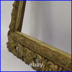 Ca. 1880-1900 old wooden frame openwork dimensions 9,4 x 7,9 in
