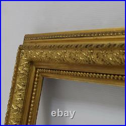 Ca. 1880-1900 old wooden picture frame dimensions 15.5 x 11.6 in inside