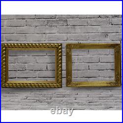 Ca. 1900-1920 Set of 2 Old wooden frames dimensions 17,9 x 12,6 in inside