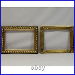 Ca. 1900-1920 Set of 2 Old wooden frames dimensions 17,9 x 12,6 in inside