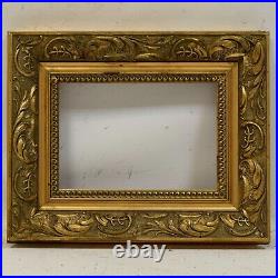 Ca. 1900-1930 old wooden devorative painting frame 11.8 x 8.3 in inside