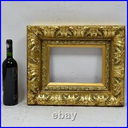 Ca. 1900 Old wooden painting frame fold dimensions 11 x 7.8 in