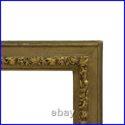 Ca. 1900 old gold-coloured decorative wooden frame 15,5 x 11 in