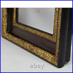 Ca. 1930-1950 Antique wooden frame imitation gold leaf 12 x 7.9 in