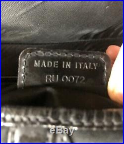 Christian Dior Black Saddle Bag Silver Hardware Collectible Vintage