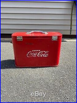 Coca Cola Airline Cooler/Ice Chest ORIGINAL (Vintage/Antique)