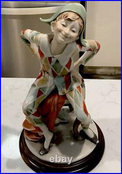 Collectible Antique Joker Giuseppe Armani Porcelain Sculpture