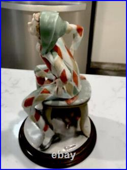 Collectible Antique Joker Giuseppe Armani Porcelain Sculpture