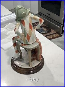 Collectible Antique Joker Giuseppe Armani Porcelain Sculpture