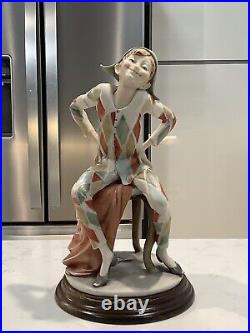 Collectible Antique Joker Giuseppe Armani Porcelain Sculpture