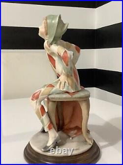 Collectible Antique Joker Giuseppe Armani Porcelain Sculpture