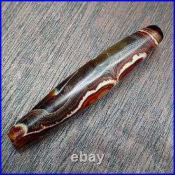 Collectible Antique Yemeni Agate Bead With Nature's Siqnature Banded Agate