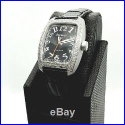 Collectible Rare Vintage Designer Locman Italy Watch with Real Diamonds. Square