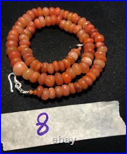 Collection Antique African Himalayan Carnelian Agate Old Beads Strand Dzi