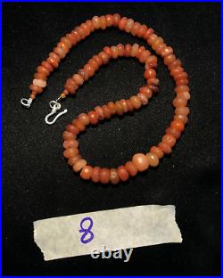 Collection Antique African Himalayan Carnelian Agate Old Beads Strand Dzi