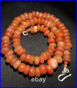 Collection Antique African Himalayan Carnelian Agate Old Beads Strand Dzi