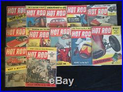 Collection Of 153 Vintage Hot Rod Magazines 1948-1961 (near Complete)