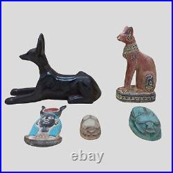 Collection Rare Ancient Egyptian Pharaonic Antique Stone Statues Bc