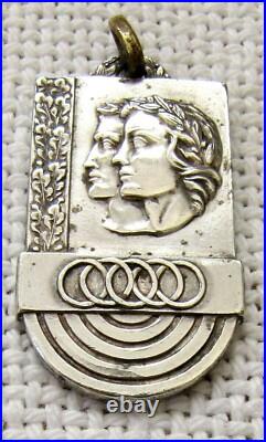 Collection of 16 antique and old silver & silver plated medals, badges & tokens