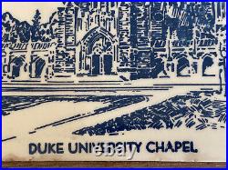 Duke University Antique Chapel Collectable Tile Wall Hanging Ceramic 6x6