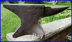 Early Antique Forged Wilkinson Dudley Anvil 124 Lbs Blacksmith Knifesmith Forge