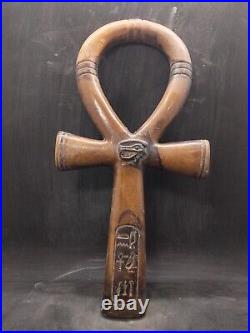 Egyptian Antiques Ankh Key of Life Pharaonic Egypt Carved Stone & Eye God Horus