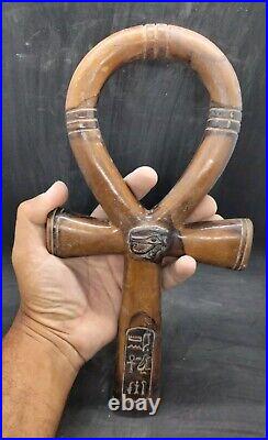 Egyptian Antiques Ankh Key of Life Pharaonic Egypt Carved Stone & Eye God Horus