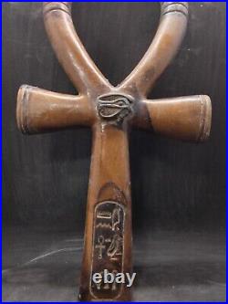 Egyptian Antiques Ankh Key of Life Pharaonic Egypt Carved Stone & Eye God Horus