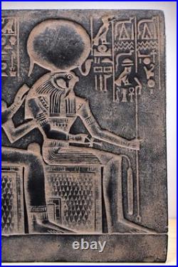 Egyptian Antiquities Rare Authentic Pharaonic Stela Of Goddess Isis with Horus