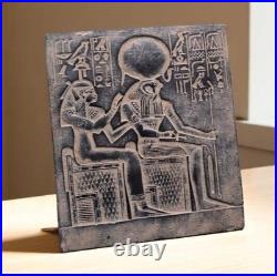 Egyptian Antiquities Rare Authentic Pharaonic Stela Of Goddess Isis with Horus